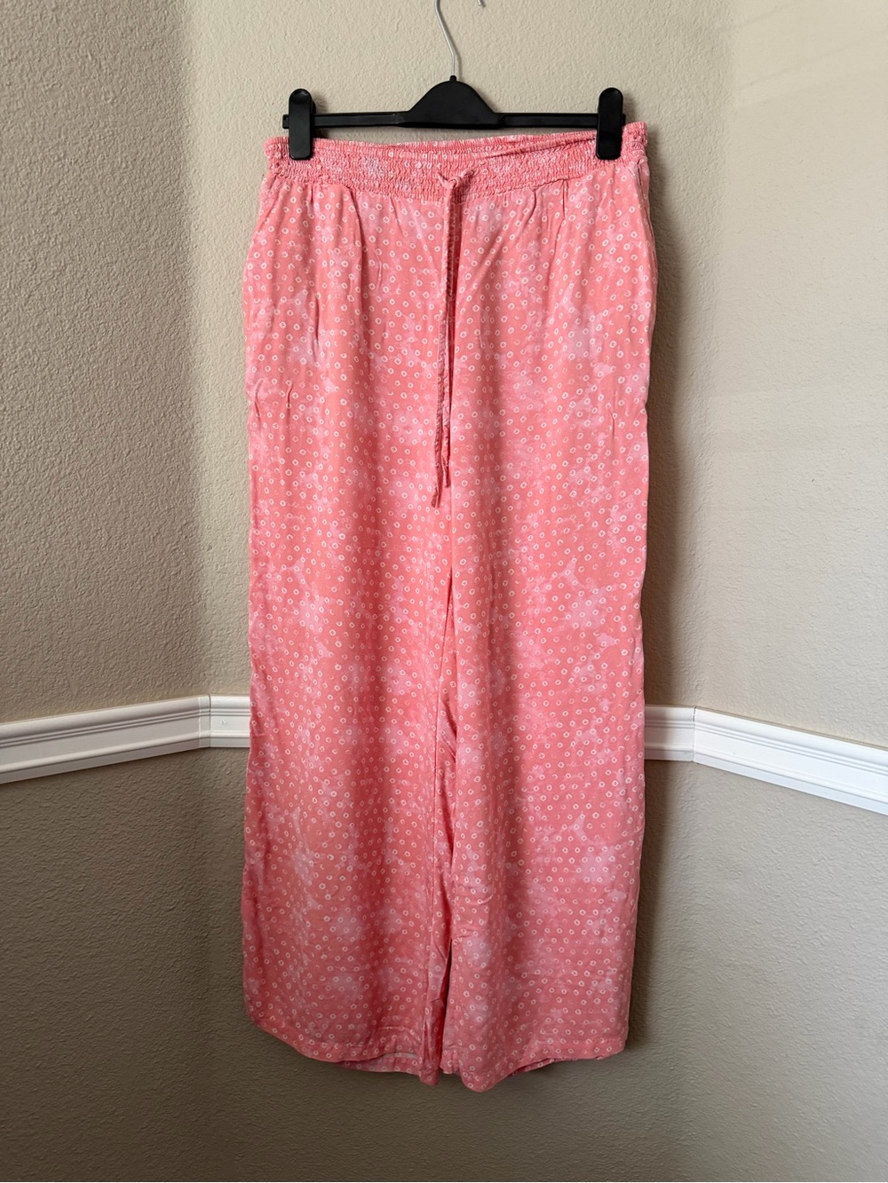Style & Co. Pink Floral Elastic Waist Pants